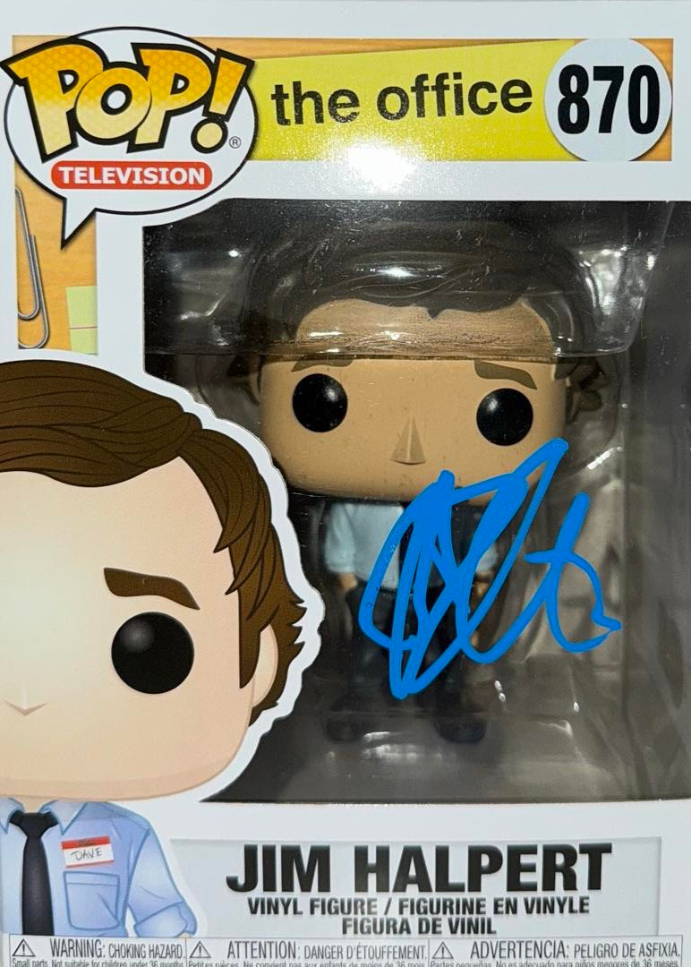 John Krasinski Signed Funko Pop #870 "Jim Halpert" (The Office) - Beckett COA